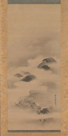 Landscape in Moonlight, after 1662. Creator: Kanô Tan'yû