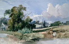 Landscape in North Wales, c1840s. Creator: David Cox the Elder