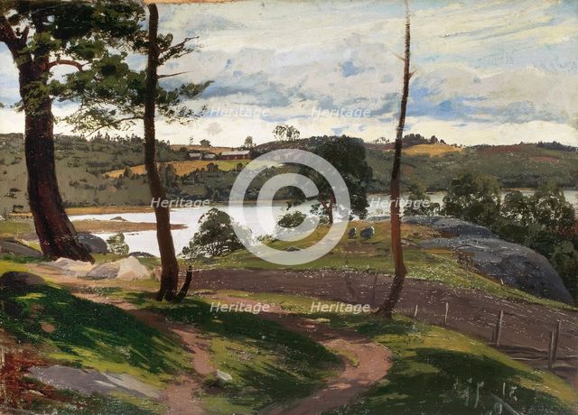 Landscape in August, 1877. Creator: Fanny Churberg.
