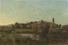 Landscape in Auvergne, 1870. Creator: Henri-Joseph Harpignies