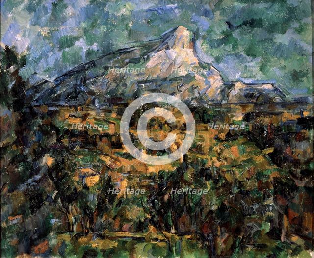 'Landscape in Aix (Mont Sainte-Victoire)', c1906.  Artist: Paul Cezanne