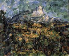 Landscape in Aix (Mont Sainte-Victoire) c1906. Artist: Paul Cezanne