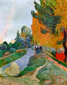 Landscape in Arles near the Alyscamps 1888 (1939).Artist: Paul Gauguin