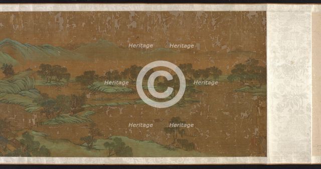 Landscape in blue and green, Ming or Qing dynasty, 17th-18th century. Creator: Unknown.