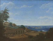 Landscape in Brazil with Sugar Plantation, 1660. Creator: Post, Frans Jansz. (1612-1680)