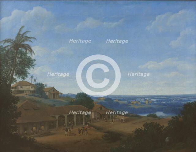 Landscape in Brazil with Sugar Plantation, 1660. Creator: Post, Frans Jansz. (1612-1680).