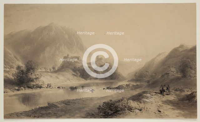 Landscape in Bretagne, 19th century. Creator: Eugene Edouard Soules.