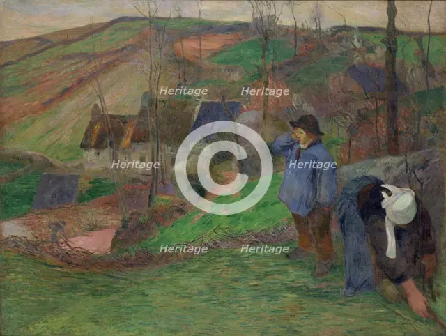 Landscape in Brittany. Artist: Gauguin, Paul Eugéne Henri (1848-1903)