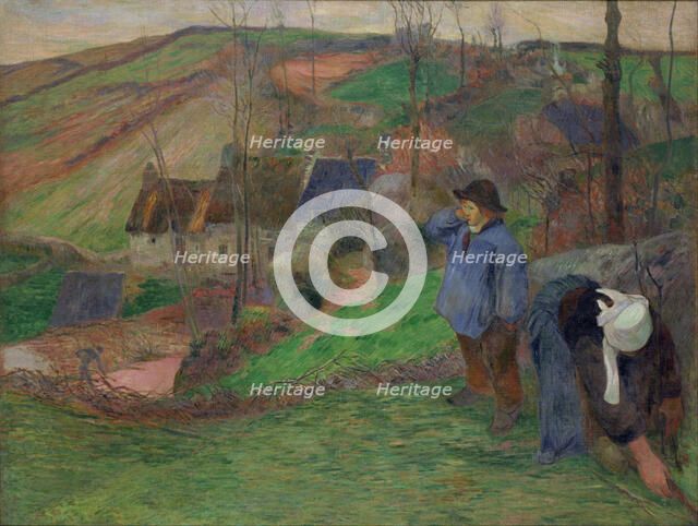 Landscape in Brittany. Artist: Gauguin, Paul Eugéne Henri (1848-1903)