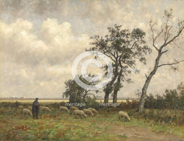 Landscape in Drenthe, 1875-1910. Creator: Alphonse Stengelin.