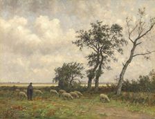Landscape in Drenthe, 1875-1910. Creator: Alphonse Stengelin