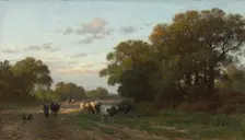 Landscape in Drenthe, 1882. Creator: Julius Jacobus van de Sande Bakhuyzen