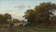 Landscape in Drenthe, 1882. Creator: Julius Jacobus van de Sande Bakhuyzen