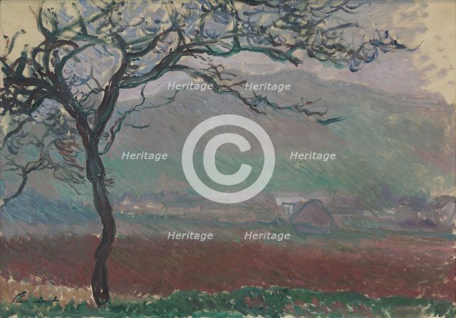 Landscape in Giverny, 1887. Creator: Monet, Claude (1840-1926).
