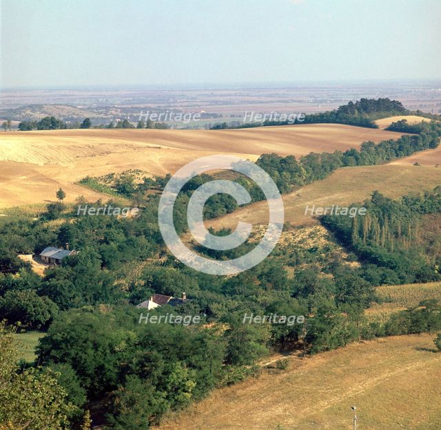 Landscape in Hungary near Pannonhalma monastery. Artist: CM Dixon Artist: Unknown