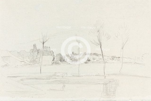 Landscape in Hertfordshire, 1814. Creator: John Linnell the Elder.
