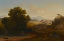 Landscape in Italy, 1856. Creator: Gustav Wilhelm Palm