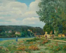 Landscape in Île-de-France, c1875. Creator: Armand Guillaumin