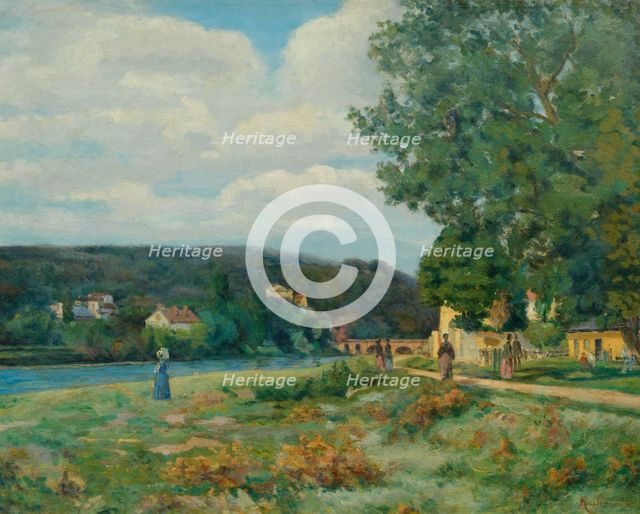 Landscape in Île-de-France, c1875. Creator: Armand Guillaumin.