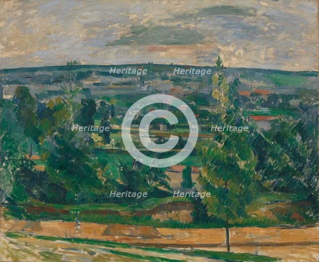 Landscape in Jas de Bouffan. Artist: Cézanne, Paul (1839-1906)