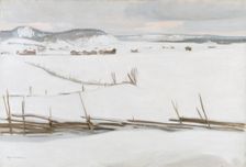 Landscape in Karelia, 1908. Creator: Vaino Hamalainen