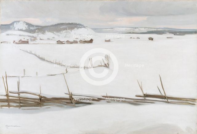 Landscape in Karelia, 1908. Creator: Vaino Hamalainen.