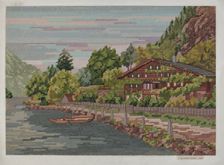 Landscape in Petit Point, 1937. Creator: J. Howard Iams