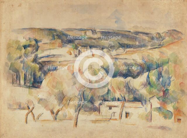 Landscape in Provence, 1900-1904 . Creator: Cézanne, Paul (1839-1906).
