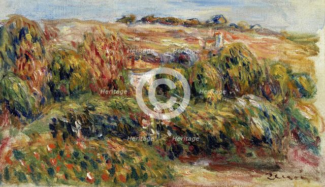Landscape in Provence, c. 1900. Artist: Renoir, Pierre Auguste (1841-1919)