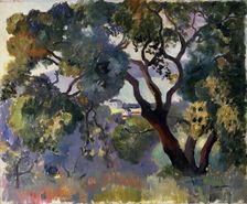 Landscape in Saint-Tropez 1905. Artist: Henri Manguin
