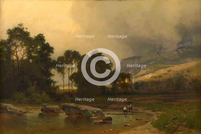 Landscape in Savoye, 1867. Creator: Joseph Quinaux.