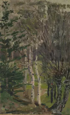 Landscape in Spring, probably 1908. Creator: Nikolai Johannes Astrup