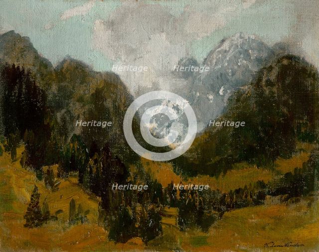 Landscape in the Tatras, before 1911. Creator: Ferdinand Katona.