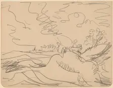Landscape in the Taunus, 1916. Creator: Ernst Kirchner