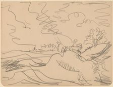 Landscape in the Taunus, 1916. Creator: Ernst Kirchner