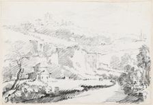 Landscape in the Alban Hills, 1744/1750. Creator: Joseph-Marie Vien the Elder