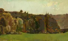 Landscape in the Ardennes, 1882. Creator: Félicien Rops