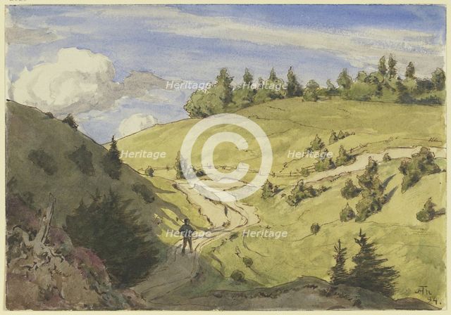 Landscape in the Black Forest, 1894. Creator: Hans Thoma.