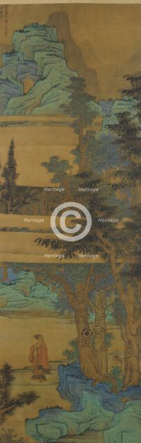 Landscape in the Blue-and-Green Manner, dated 1633. Creator: Chen Hongshou.