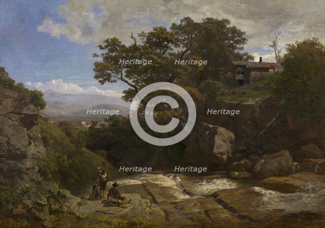 Landscape in the Dauphiné, 1854. Creator: Theodore Fourmois.