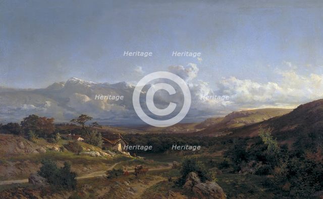 Landscape in the Dauphinoise, 1864. Creator: Carlos de Haes.