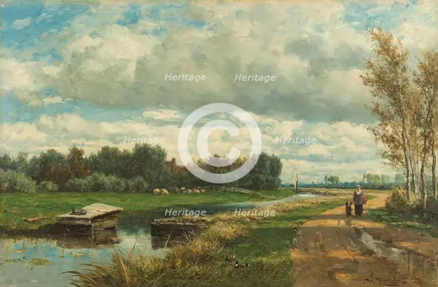 Landscape in the Environs of The Hague, c.1870-c.1875. Creator: Willem Roelofs.