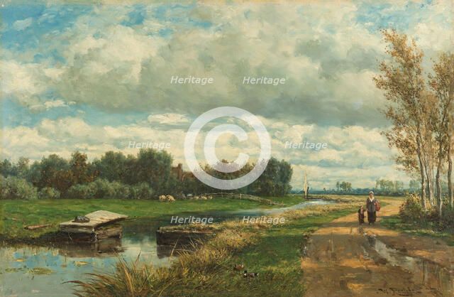 Landscape in the Environs of The Hague, c.1870-c.1875. Creator: Willem Roelofs.