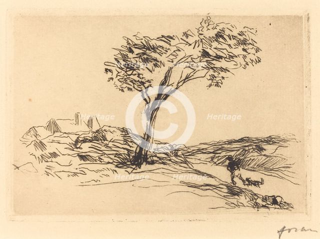 Landscape in the Environs of Versailles, 1909. Creator: Jean Louis Forain.