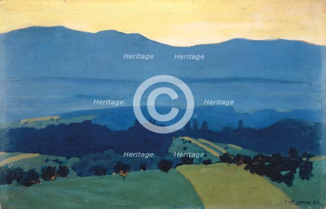 Landscape in the Jura Mountains near Romanel, 1900. Creator: Edouard Vuillard.