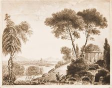 Landscape in the Manner of Claude, (c1630s), c1758. Creator: William Baillie