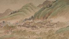 Landscape in the manner of the Wu School, 1841. Creator: Qian Du