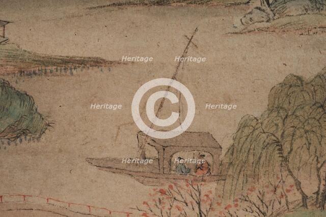 Landscape in the manner of the Wu School, 1841. Creator: Qian Du.