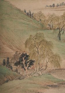 Landscape in the manner of the Wu School, 1841. Creator: Qian Du