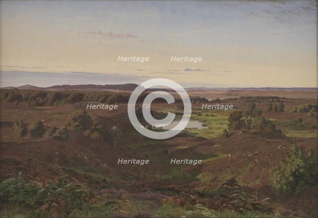 Landscape in the North of Zealand. Afternoon, 1849. Creator: Vilhelm Kyhn.